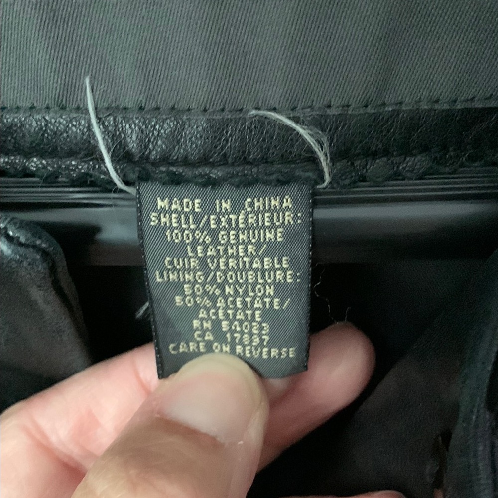 Banana Republic Classic Black Leather Jacket - Picture 4 of 5